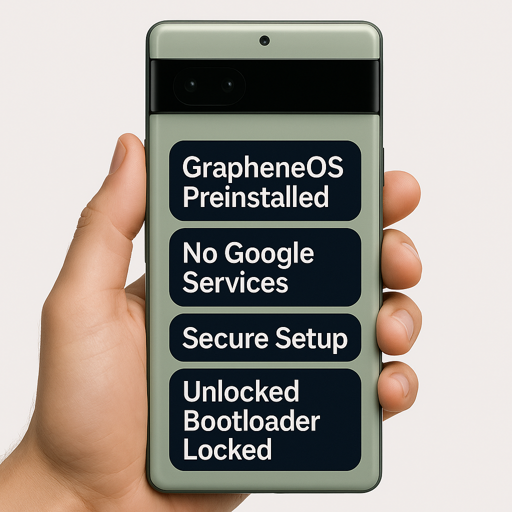 Google Pixel 7 Privacy Phone | GrapheneOS | De-Googled & Hardened