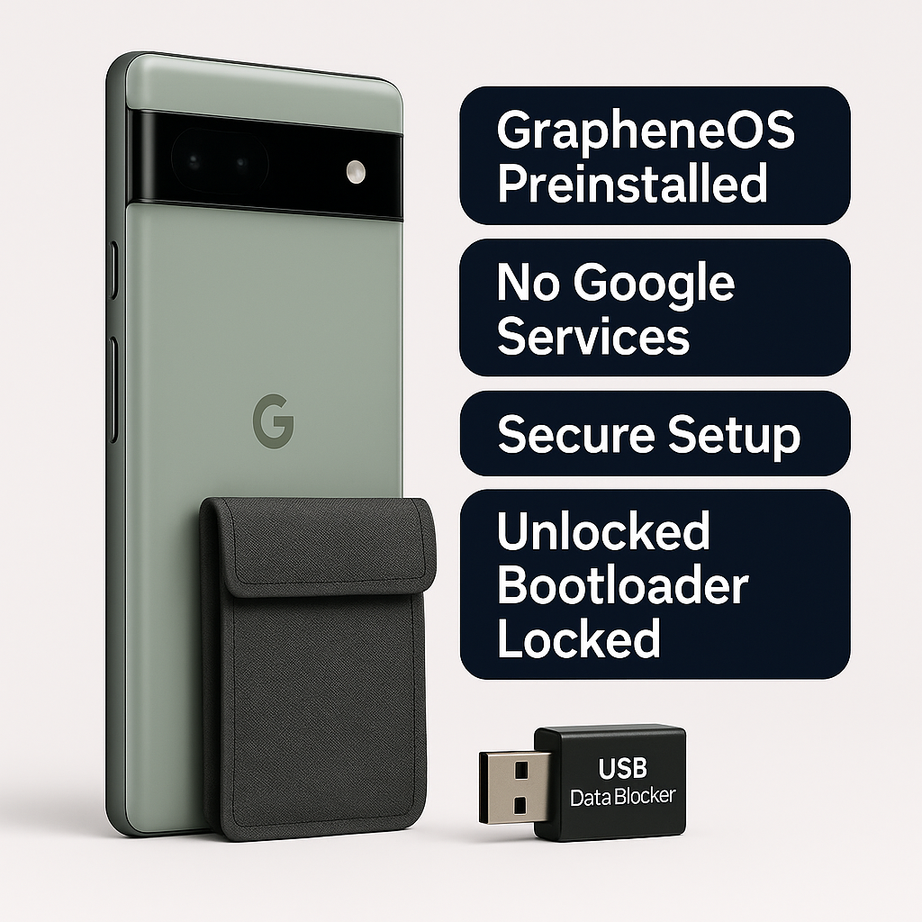 Google Pixel 7 Privacy Phone | GrapheneOS | De-Googled & Hardened